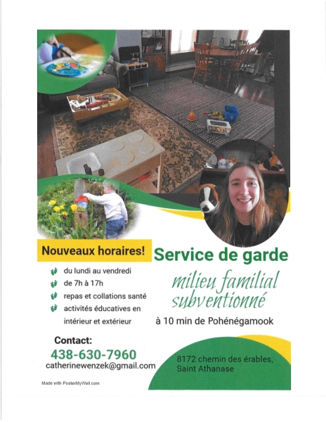 affiche garderie